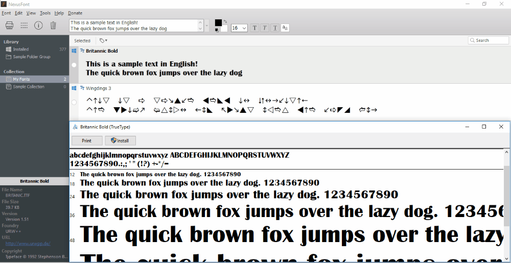 free font manager mac